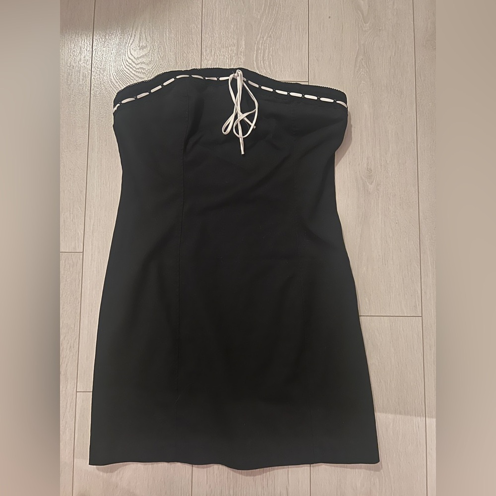 NWT Garage Black Strapless Dress